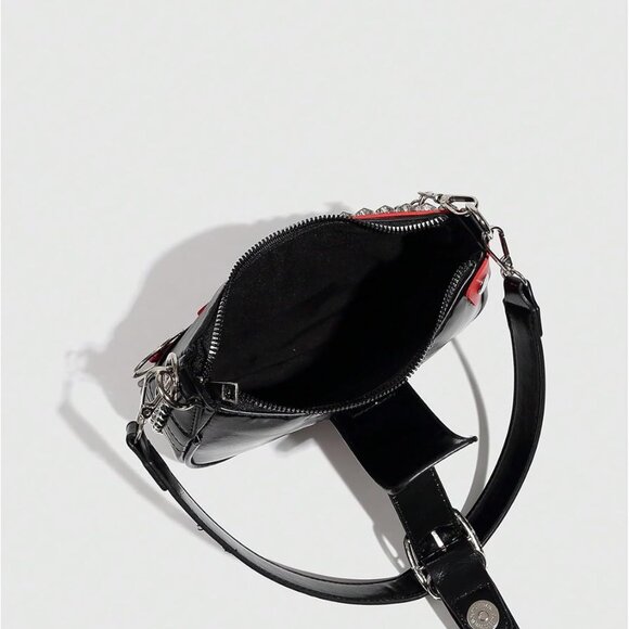 Women's Y2K Star Embroidery Shoulder Bag Mini Chain Hobo Purses - Picture 7 of 7